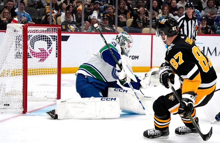 Pens lose on breakaway shot
